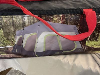 Colman 10 person instant pop up tent brand new
