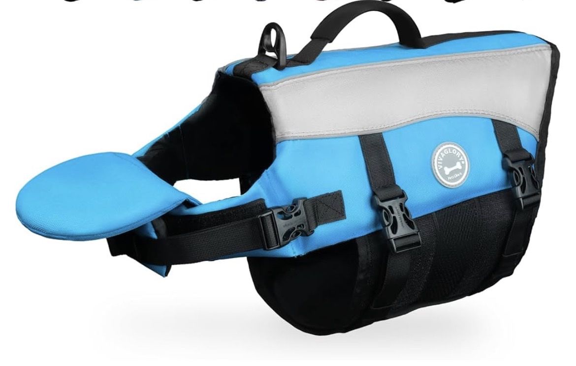 XXL EMUST Life Jacket for Dogs, Dog Life Vest for Dogs with Double Rescue handle,  Reflective, swim