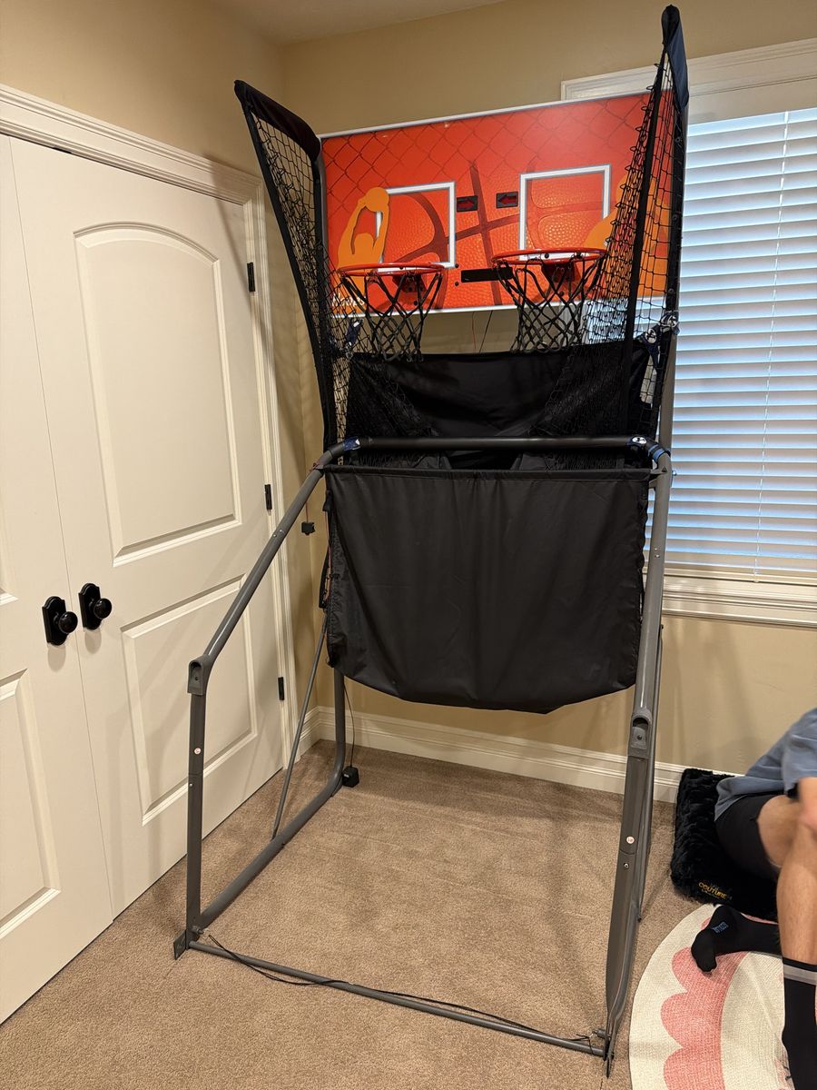 Dual Shot Arcade Basketball Game and Basketballs