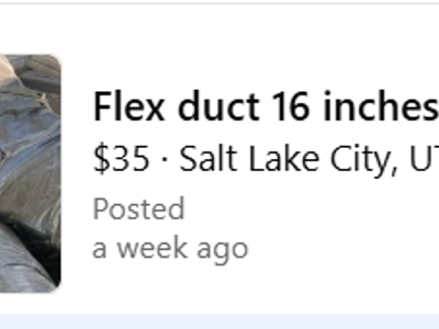 16 inches 25 ft flex duct