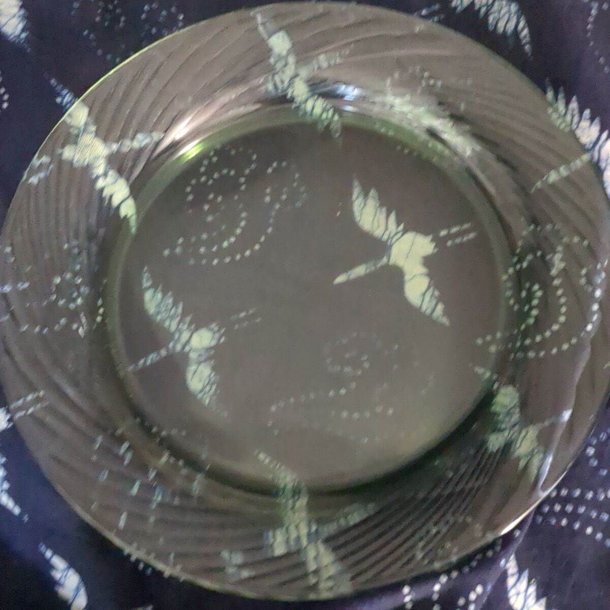 Vintage pyrex festival spring green plate