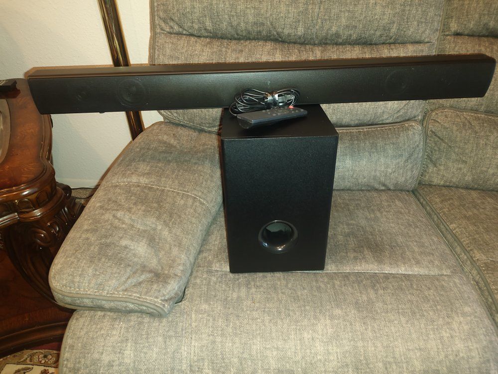 Onn 36" 2.1 Soundbar with External Subwoofer Model 100023515