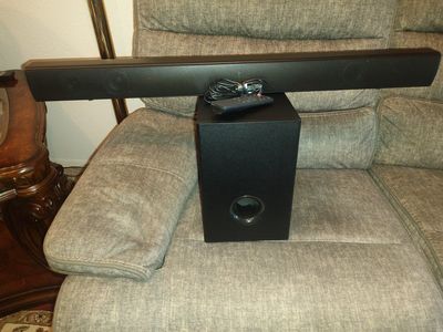 Onn 36" 2.1 Soundbar with External Subwoofer Model 100023515
