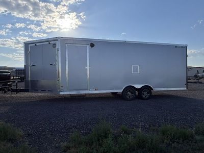Wells Cargo SportTrac Enclosed Cargo Trailer Dual Axle Silver