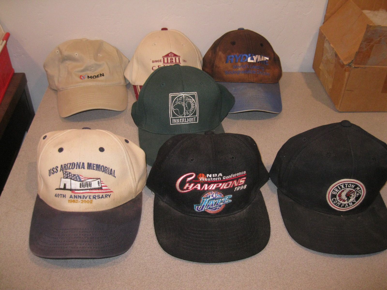 Collection Of 7 Baseball Hats