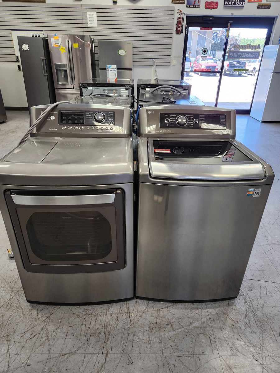 GREAT LG TOPLOAD WASHER AND ELECTRIC DRYER SET! W-WARRANTY