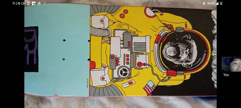 Flip Skateboards Pro Series Skateboard Deck - Astronaut Graphic