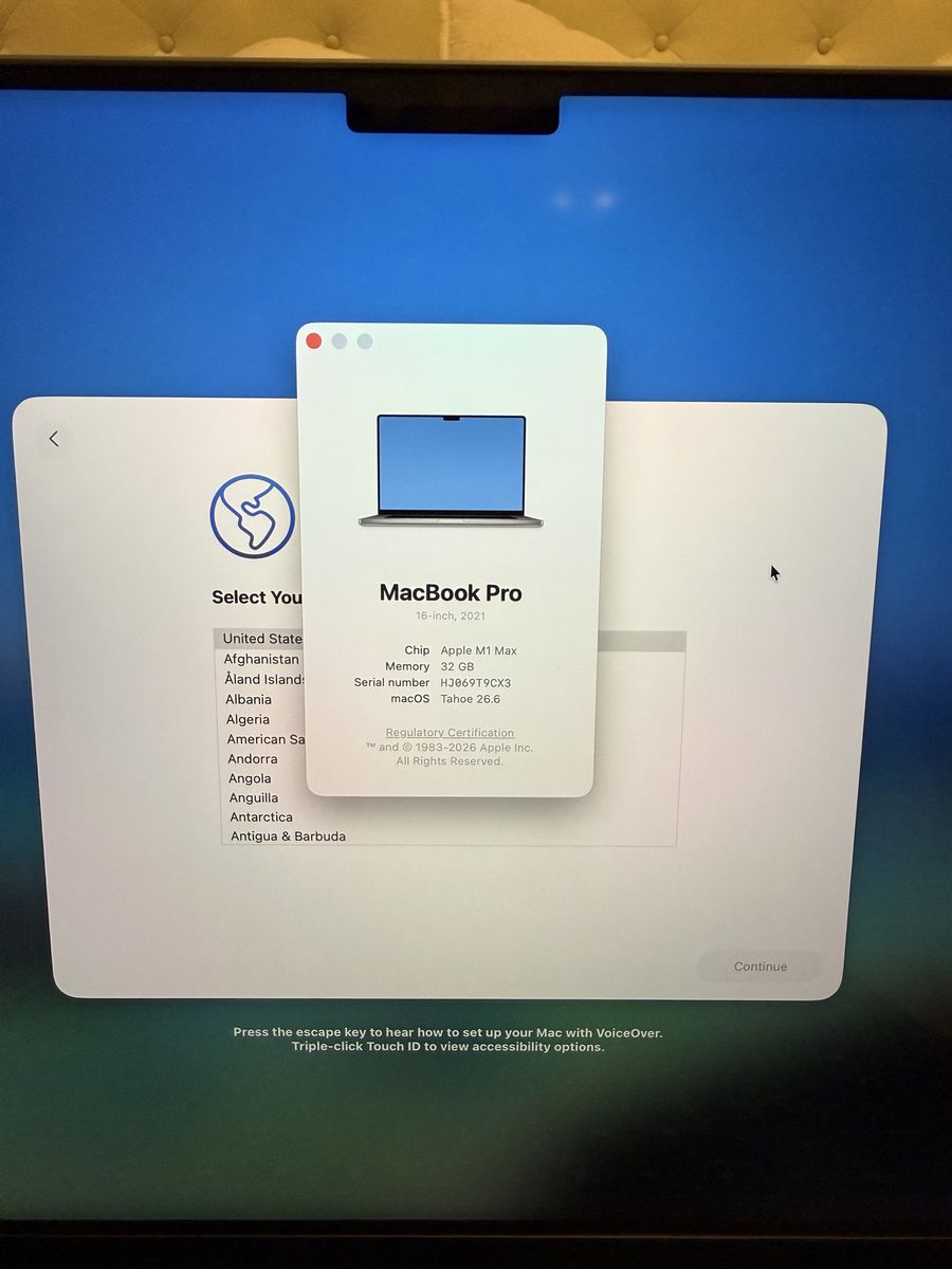 Apple MacBook Pro 16-inch 2021 Apple M1 Max 32GB RAM