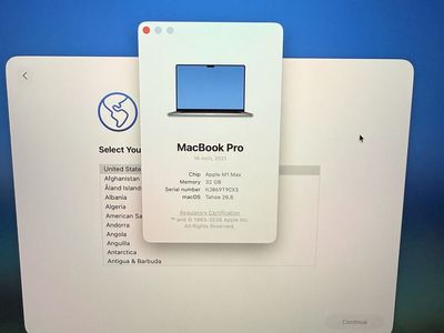 Apple MacBook Pro 16-inch 2021 Apple M1 Max 32GB RAM
