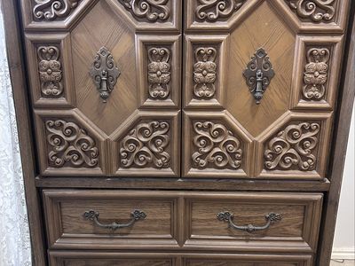 Tall Mid-Century Modern Traditional Dresser MCM