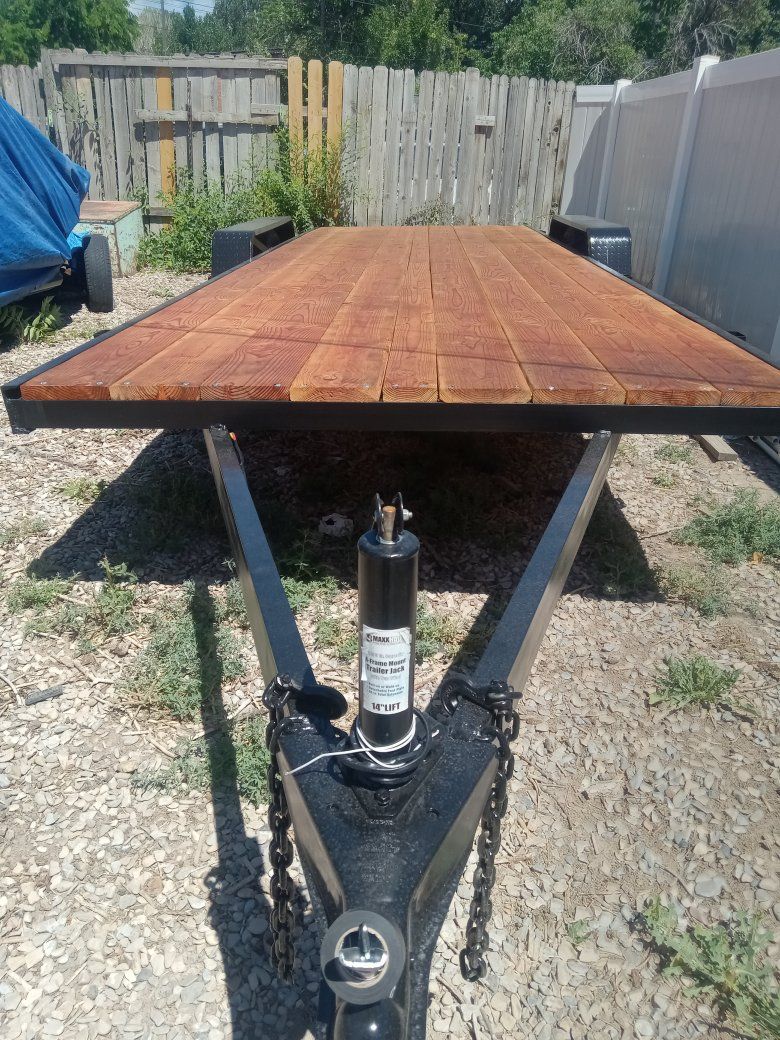Twenty foot  flatbed trailer