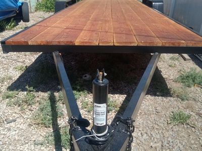 Twenty foot flatbed trailer