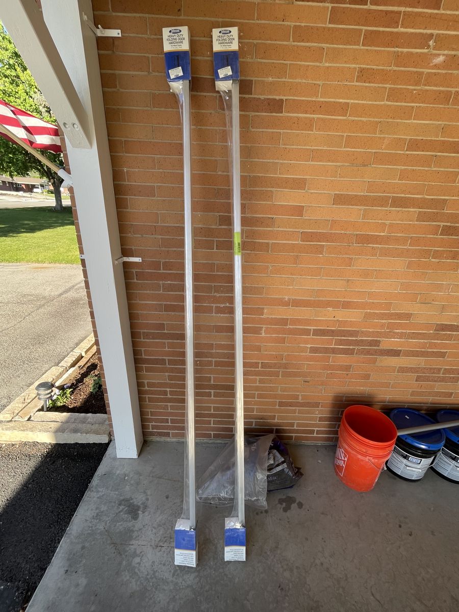 Folding door hardware