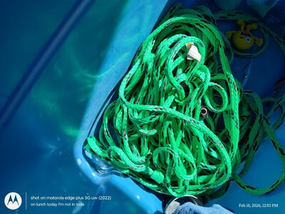 Rope for towing behind boats