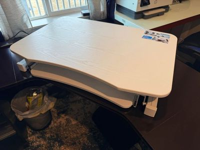 Electric Sit-Stand Desktop Converter — USB, like new