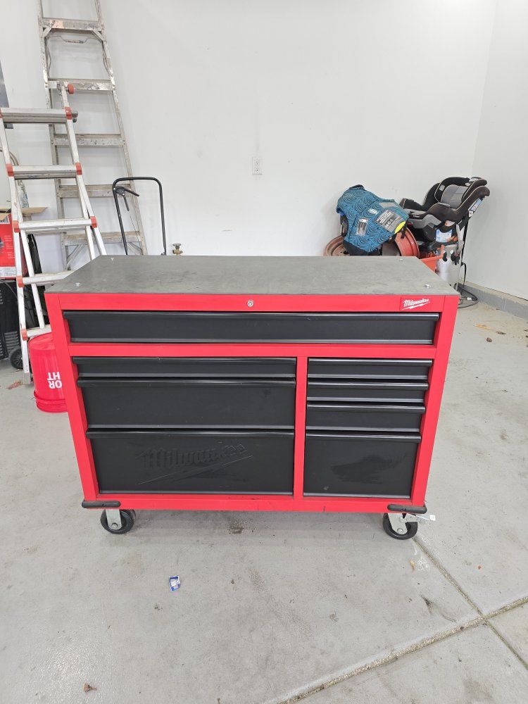 clean milwaukee tool box