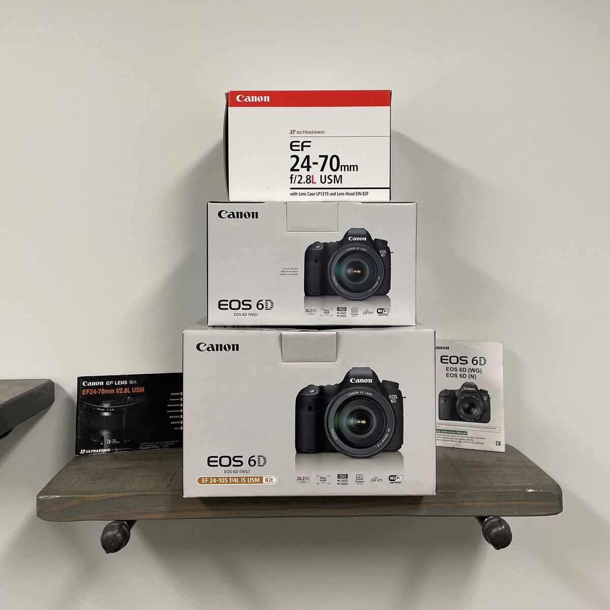 BOX ONLY - Canon EOS 6D Camera and Canon EF 24-70mm f/2.8 L USM Lens