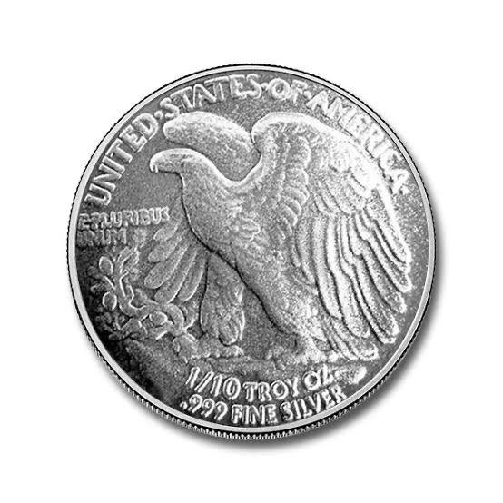 1/10 .999 Walking Liberty rounds