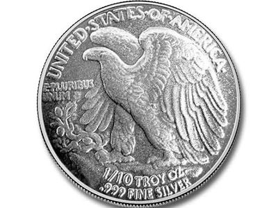 1/10 .999 Walking Liberty rounds