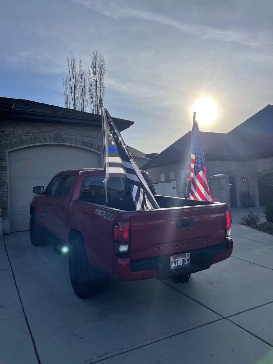 Bed Rail Flag Pole Mounts Toyota