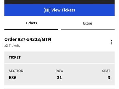 Zach Bryan concert tickets 8/7 7:00pm center seats