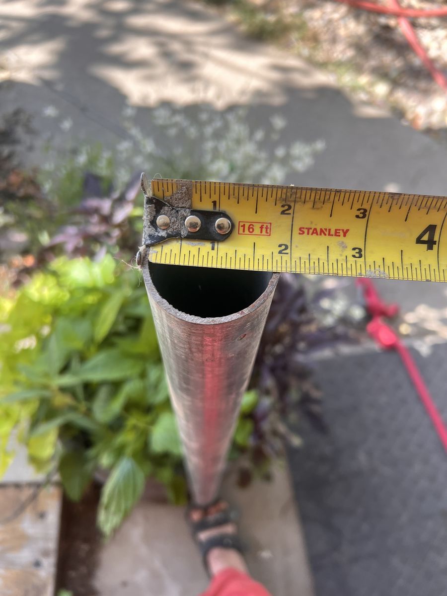 Steel Metal pipe tubing similar to electrical conduit