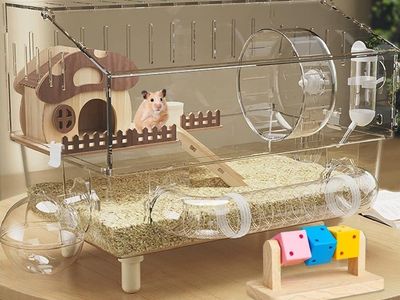 9 in 1 Acrylic Hamster Cage with all accessories