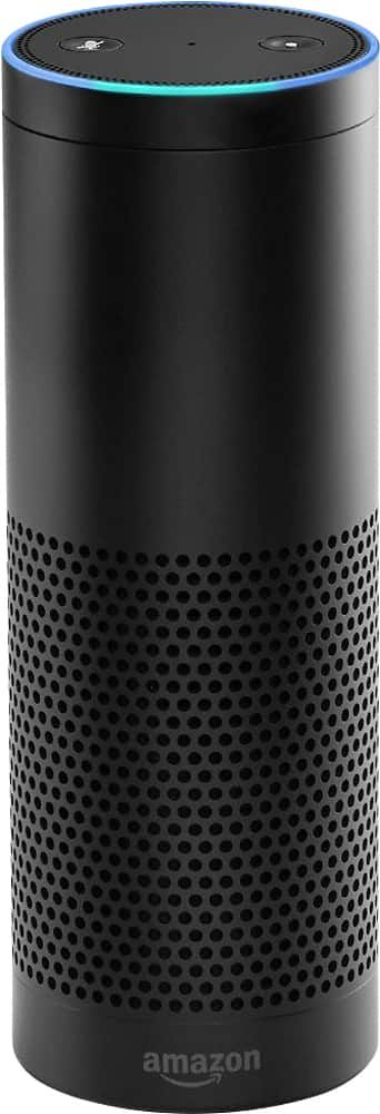 Amazon Echo 1st Generation Black Smart Speaker with Power Adapter