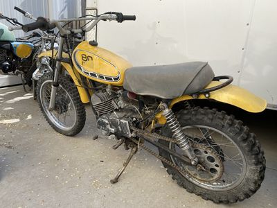 Vintage Yamaha Dirt Bike 80cc - Yellow Off-Road Motorcycle for Restoration/Parts