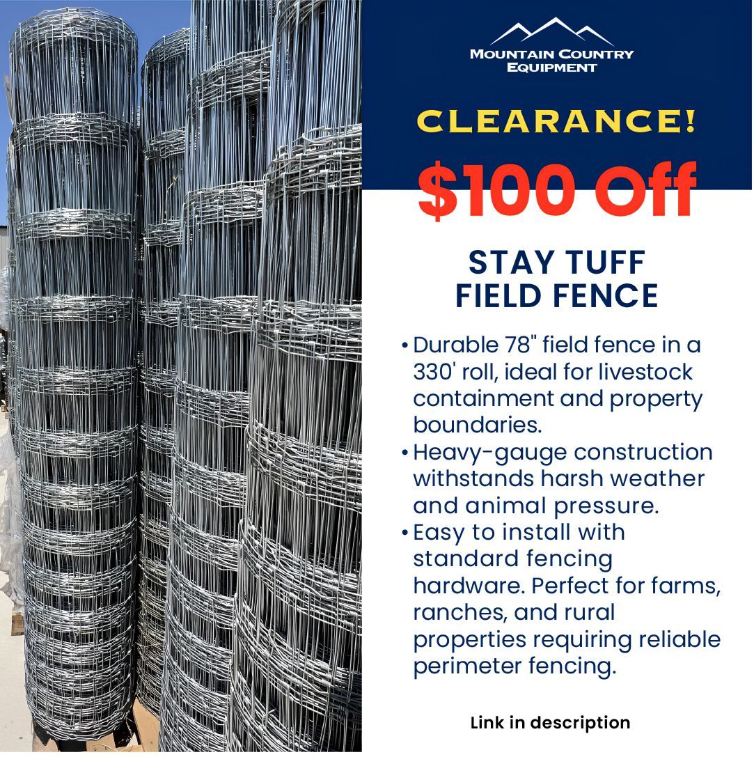 *SALE* ($100 OFF!) STAY TUFF FIELD FENCE 78" x 330'