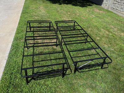 Queen Size Folding Metal Bed Frame Platform