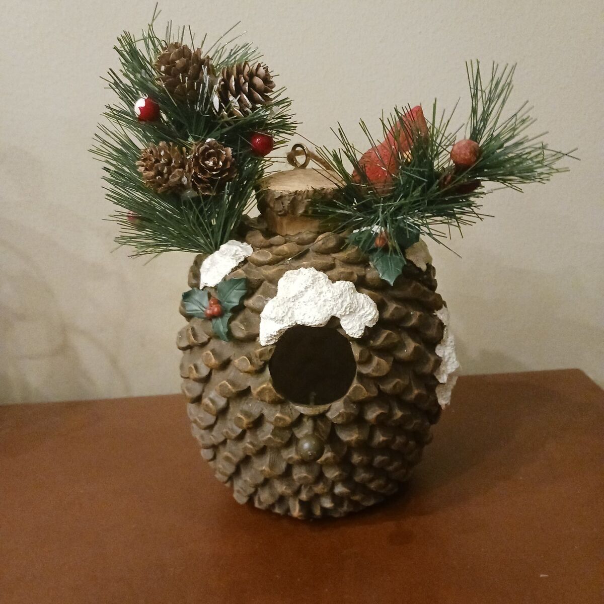 Pinecone birdfeeder