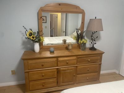 Dresser with mirror