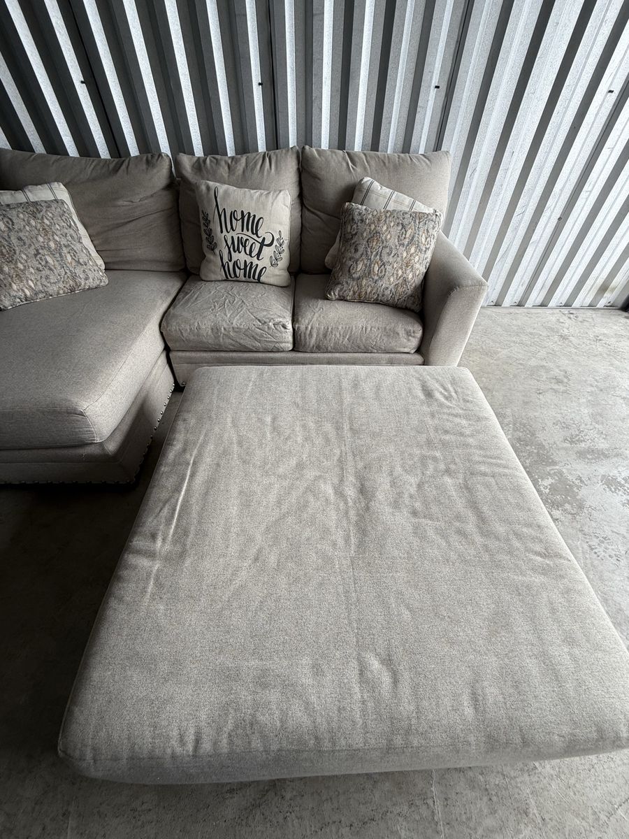 Sectional and ottoman - Free delivery!