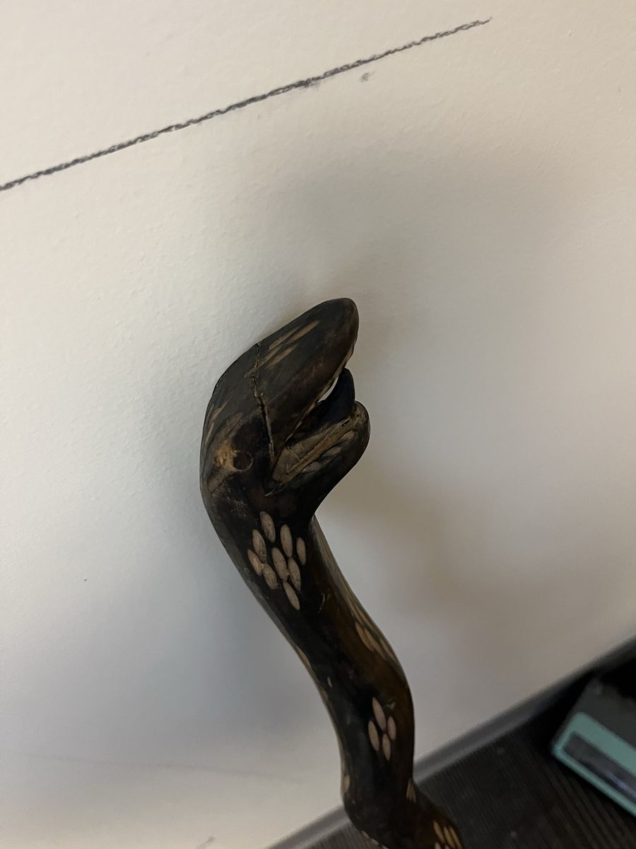 Awesome snake head walking stick
