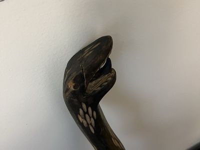 Awesome snake head walking stick
