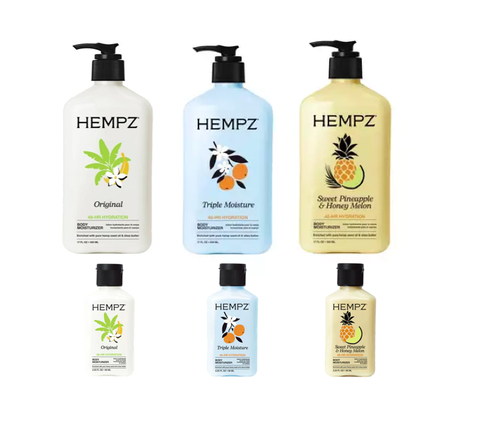 Brand New Hempz Lotion (3x 17 oz; 3x Travel)