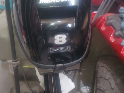 Brand new 8hp mercury kicker motor