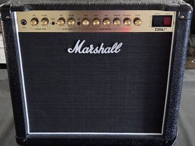 Marshall DSL20 tube amp with foot switch