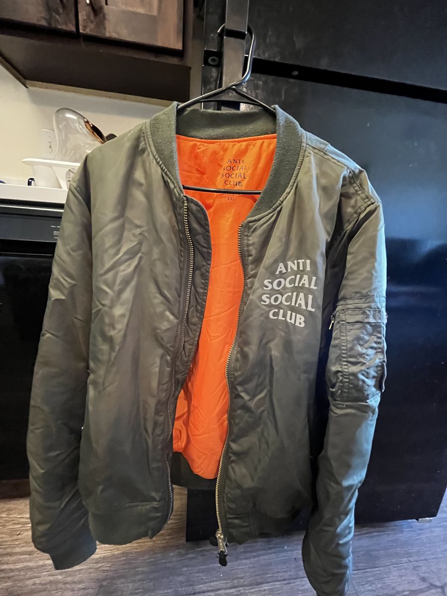 Anti Social Social Club MA-1 Bomber Jacket XXL (Fits me im 5'9")
