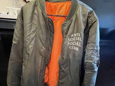 Anti Social Social Club MA-1 Bomber Jacket XXL (Fits me im 5'9")