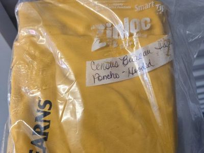 Stearns Yellow Hooded Poncho - Census Bureau Issue