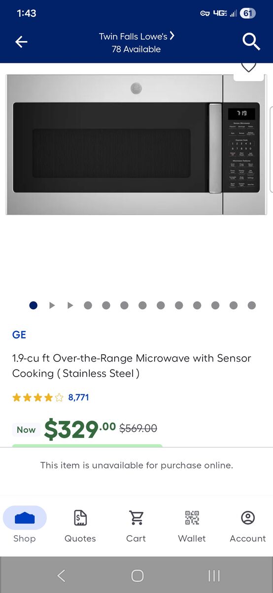 GE Microwave brand new