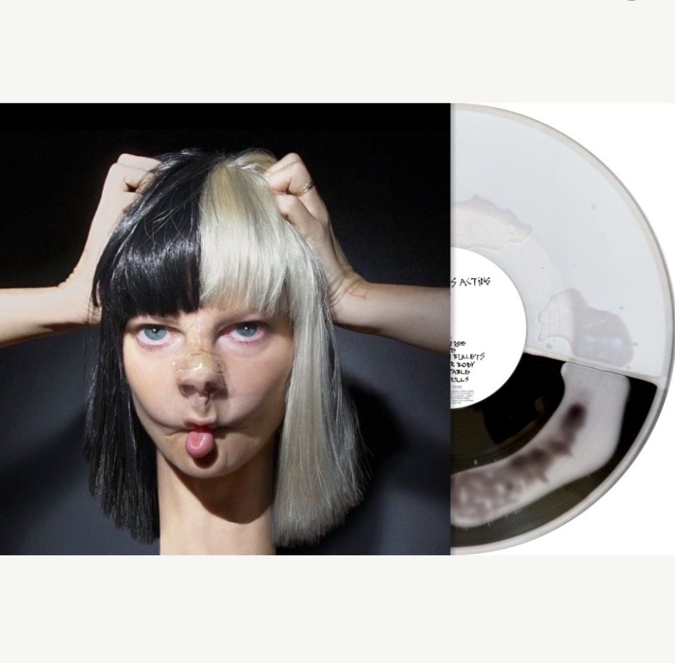 Sia-This Is Acting-Black & White Split Liquid Filled Vinyl-Bad World LP-SEALED-RARE