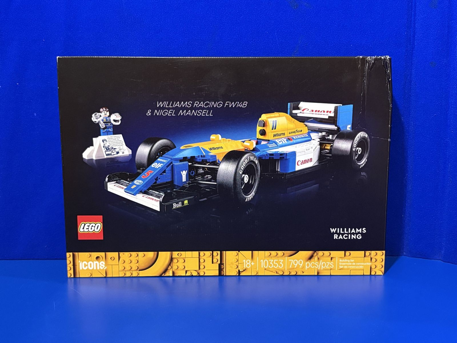 Lego Icons 10353 Williams Racing FW14B & Nigel Mansell.