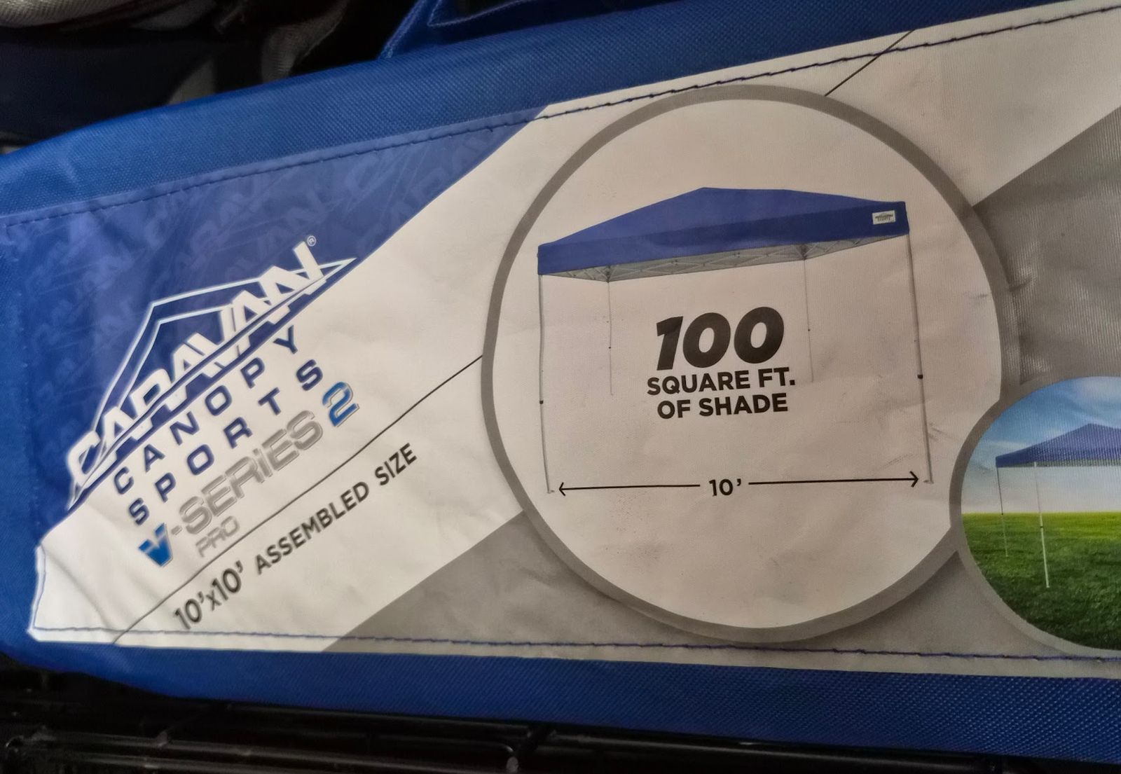 Caravan Canopy CVAN21007900010 Sports V Series 2 10 x 10 Ft Straight Leg Tent