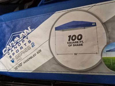 Caravan Canopy CVAN21007900010 Sports V Series 2 10 x 10 Ft Straight Leg Tent