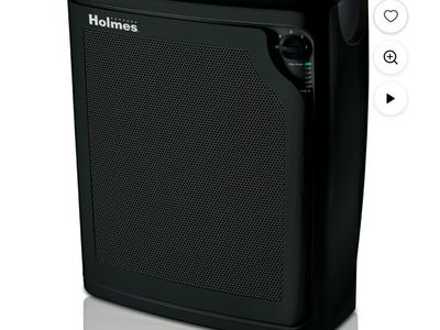 Holmes True HEPA Console Air Purifier HAP8650B-NU-2 Black Large Room Cash Only