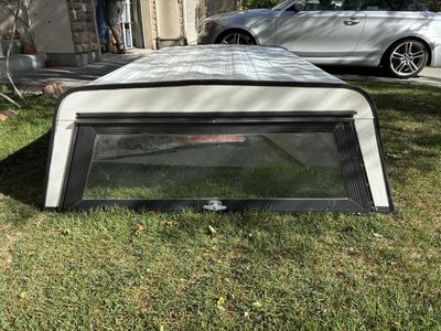 White Aluminum Truck Shell, Fits 1999 Tacoma truck