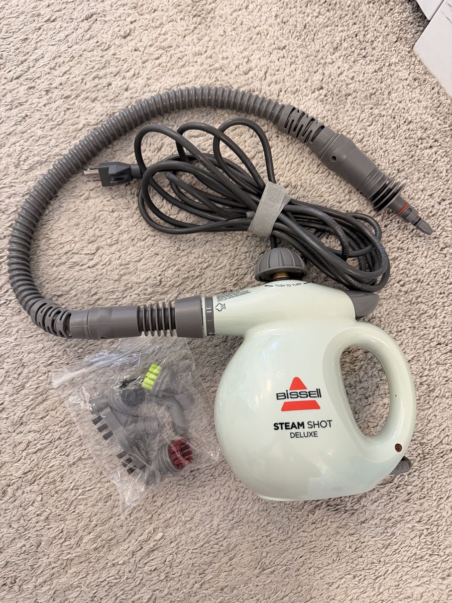 Bissell Steam Shot Deluxe Handheld Power Steamer with Attachments - Deep Cleaning for Home & Auto